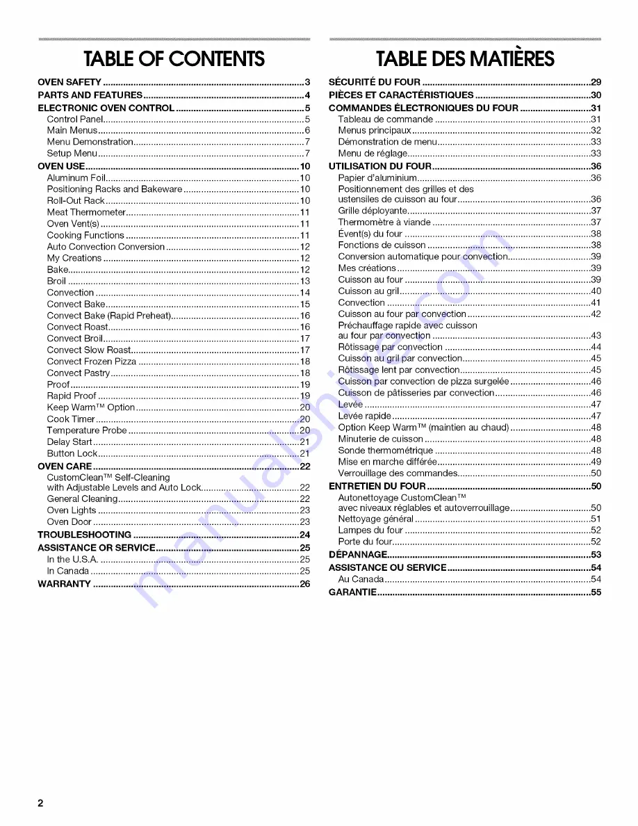 Jenn-Air JMW2427WB00 Use & Care Manual Download Page 2