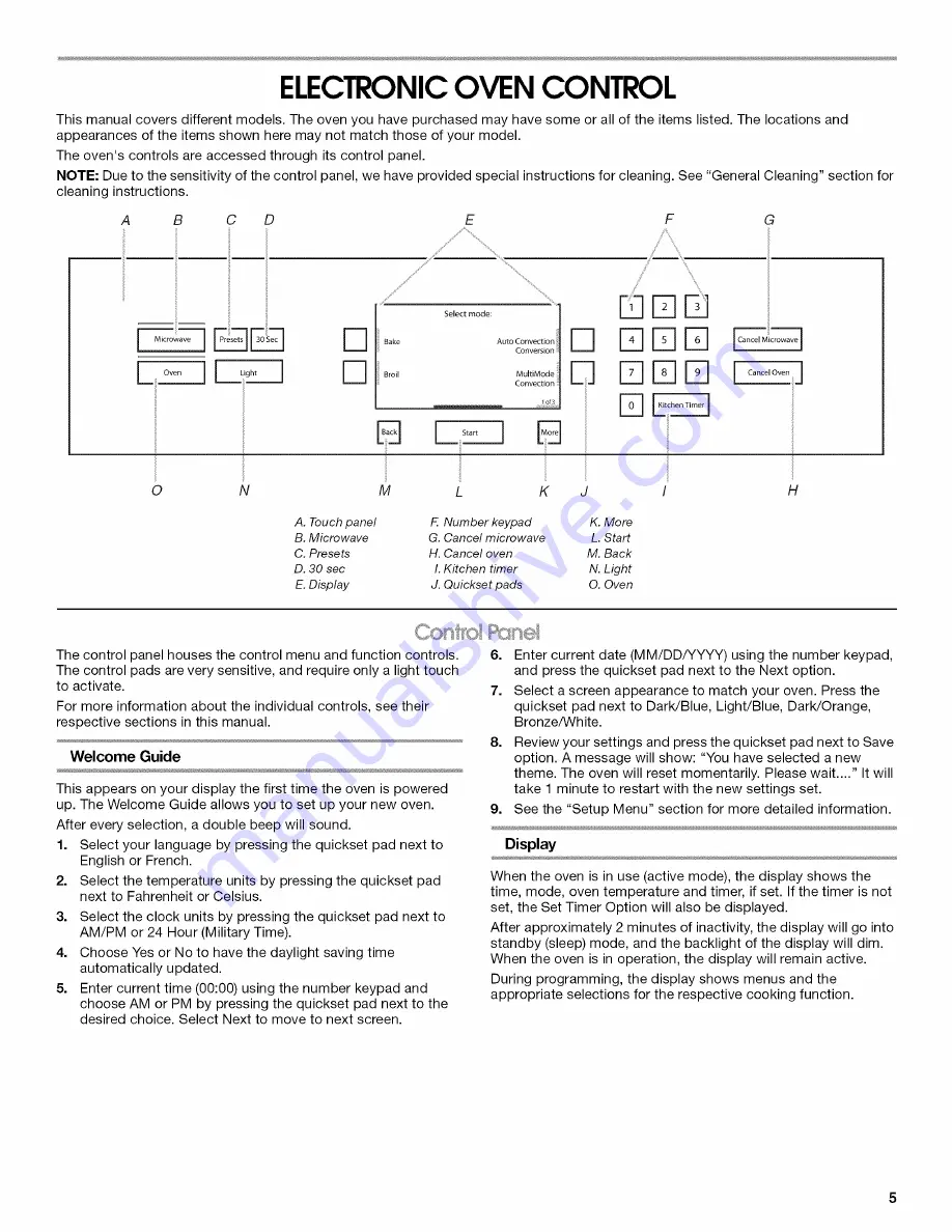 Jenn-Air JMW2427WB00 Use & Care Manual Download Page 5