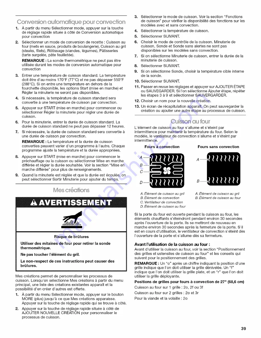 Jenn-Air JMW2427WB00 Use & Care Manual Download Page 39