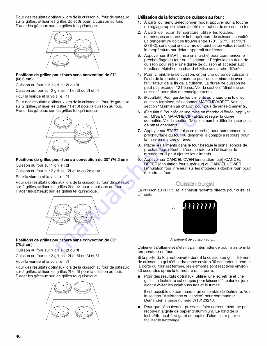 Jenn-Air JMW2427WB00 Use & Care Manual Download Page 40