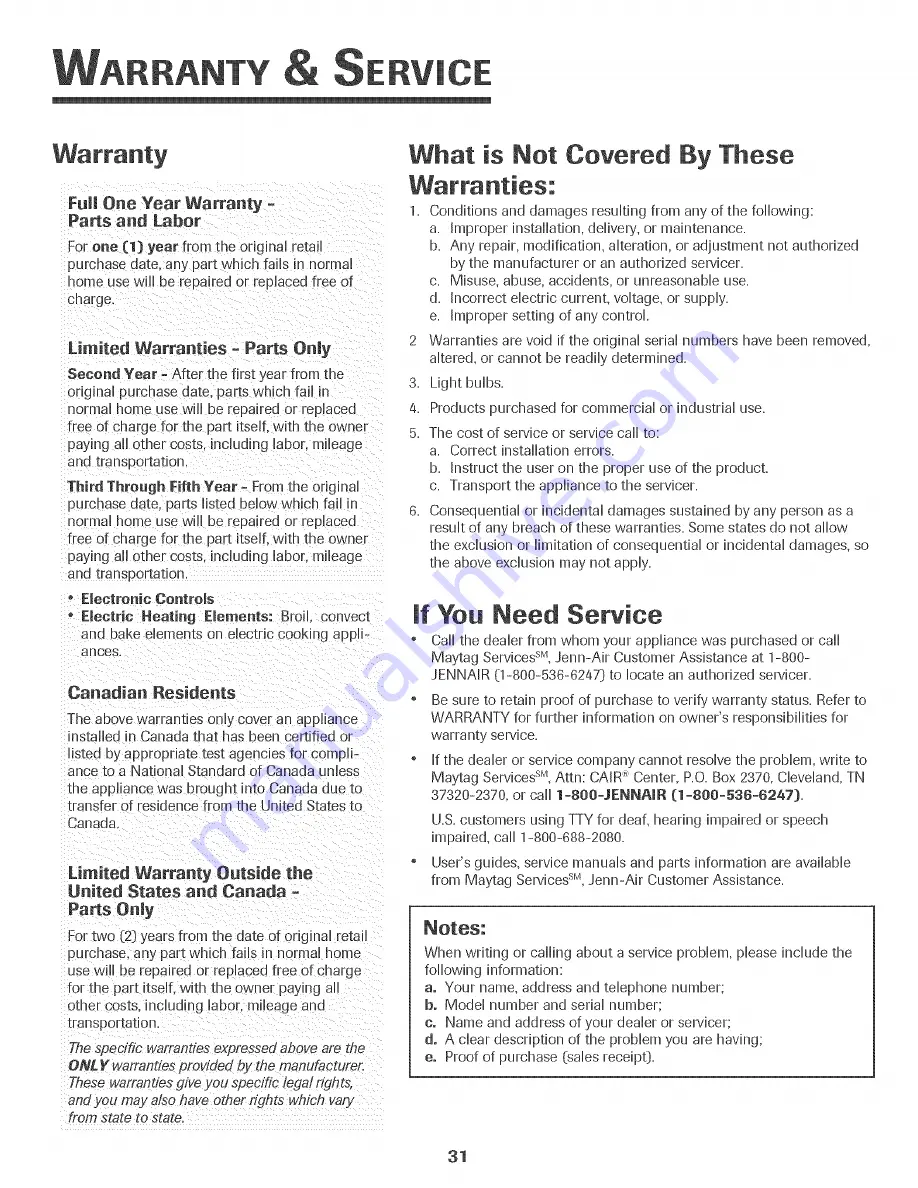 Jenn-Air JMW9527DAS Use & Care Manual Download Page 32