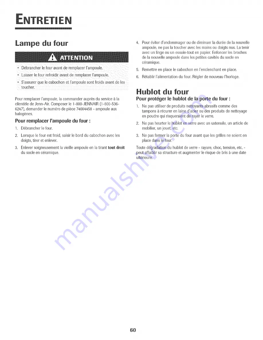 Jenn-Air JMW9527DAS Use & Care Manual Download Page 61