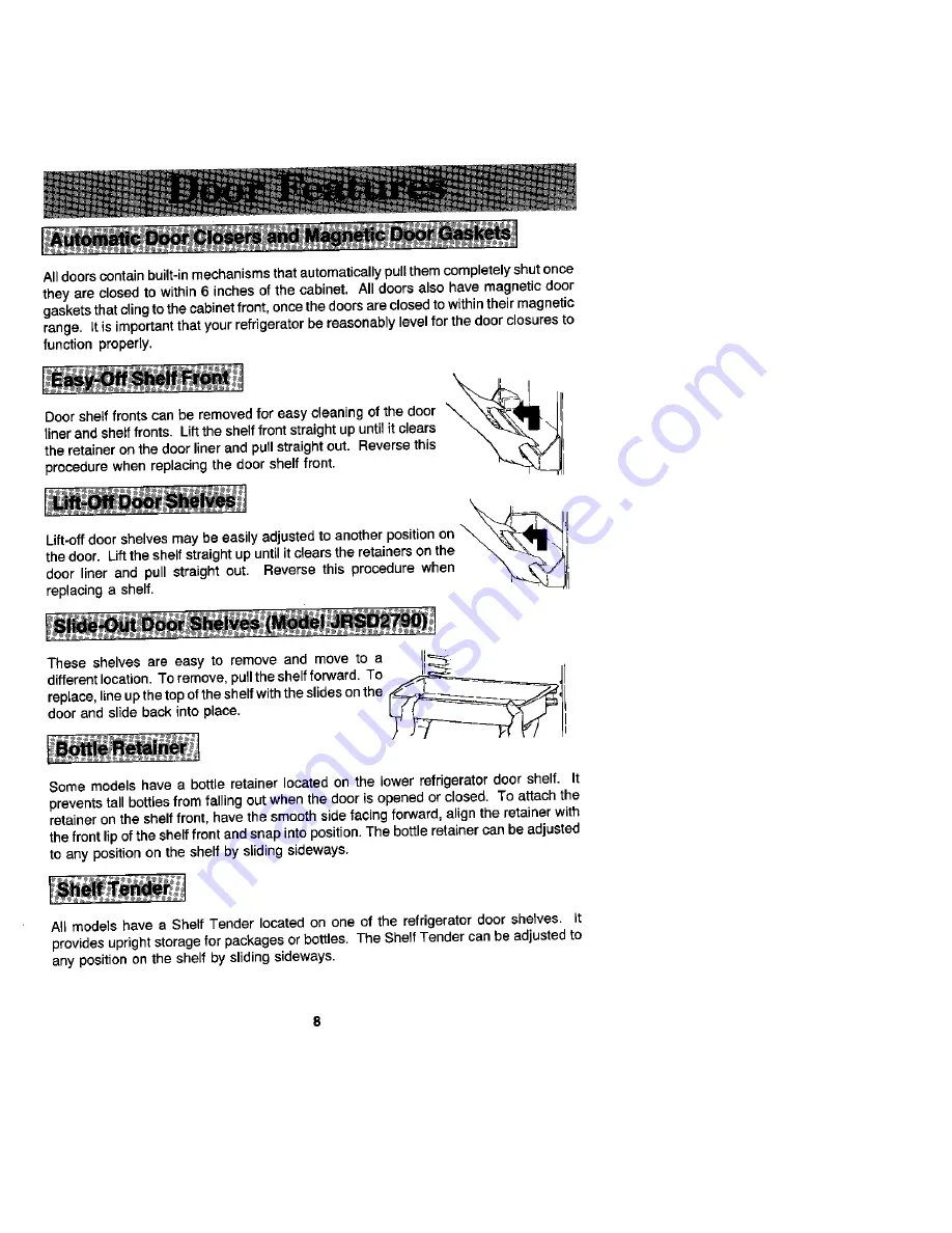 Jenn-Air JRS229 Use And Care Manual Download Page 8