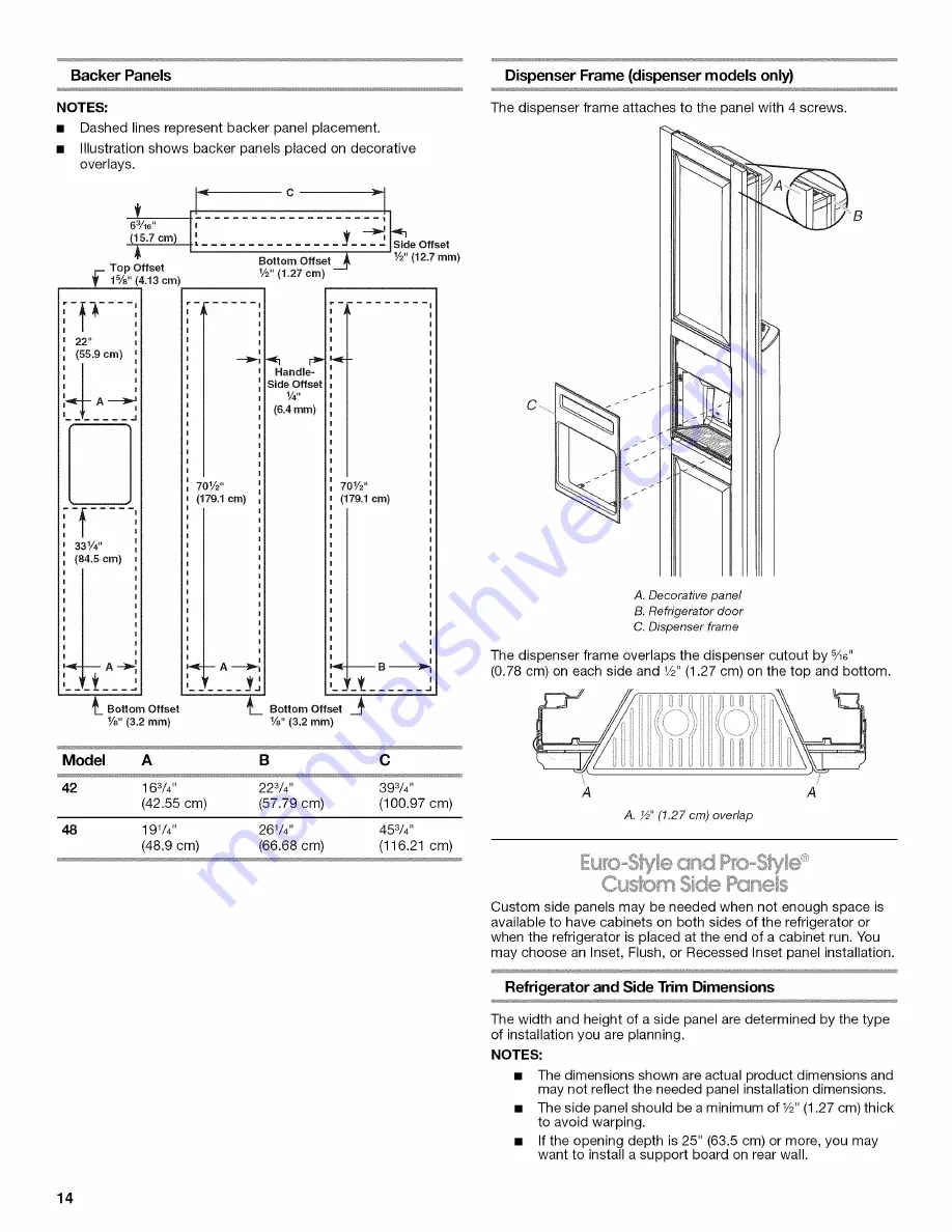 Jenn-Air JS42CXFXDB Installation Manual Download Page 14