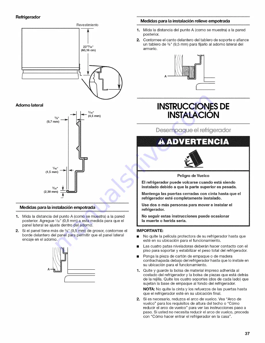 Jenn-Air JS42CXFXDB Installation Manual Download Page 37