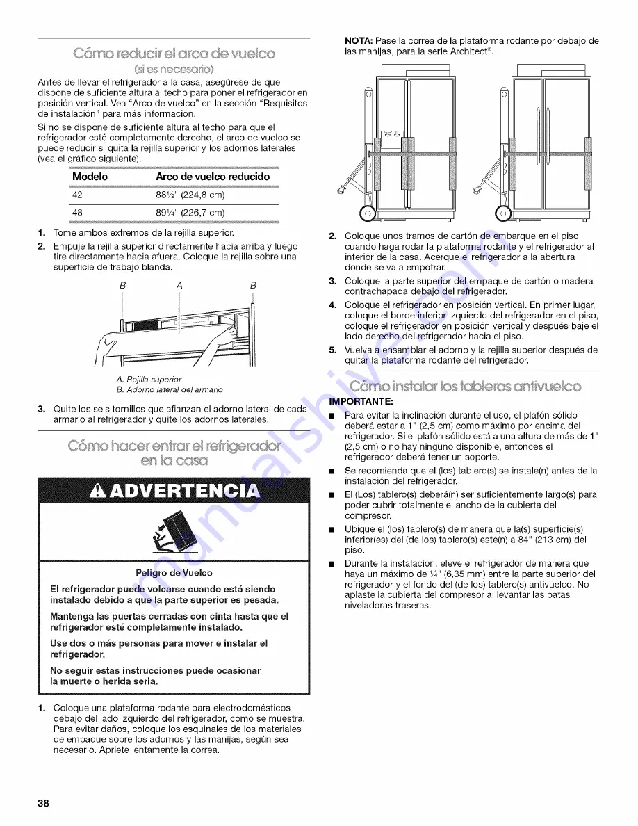 Jenn-Air JS42CXFXDB Installation Manual Download Page 38