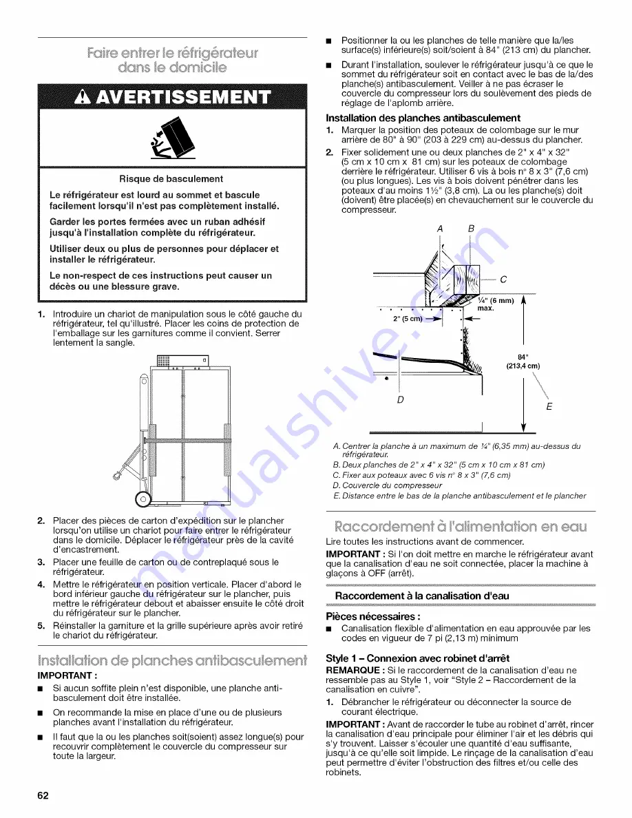 Jenn-Air JS42NXFXDW Installation Instructions Manual Download Page 62