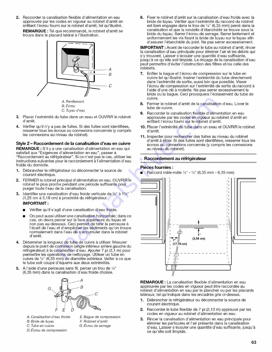 Jenn-Air JS42NXFXDW Installation Instructions Manual Download Page 63