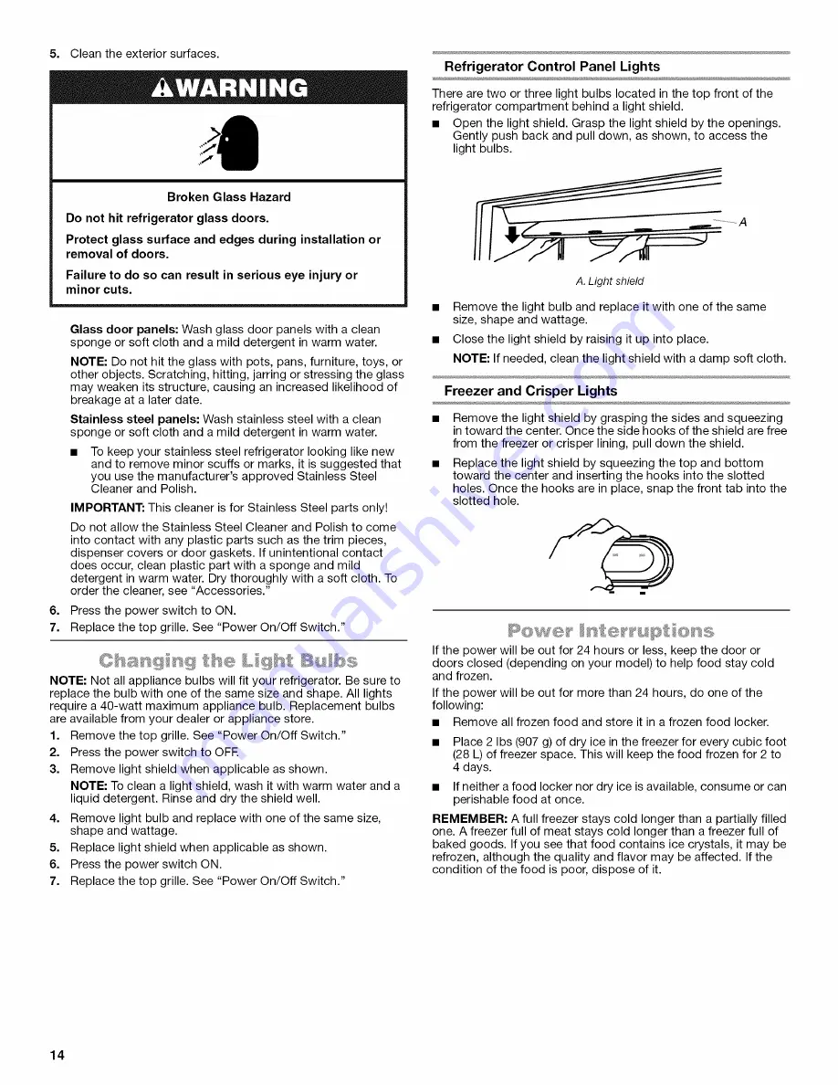 Jenn-Air JS42NXFXDW10 Use & Care Manual Download Page 14