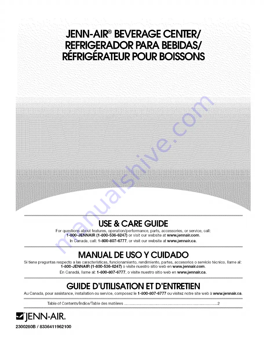 Jenn-Air JUR248LWES00 Use & Care Manual Download Page 1