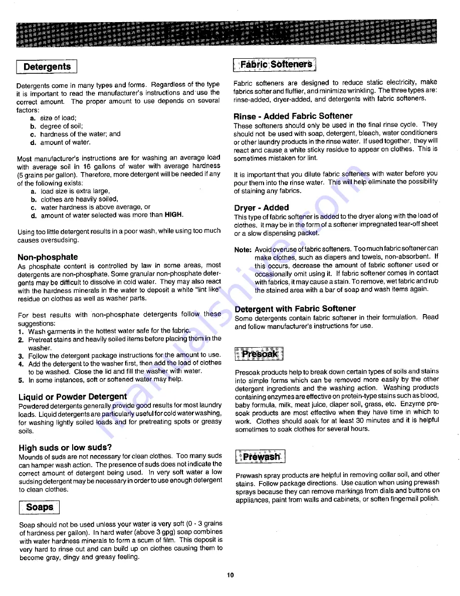 Jenn-Air JW1000 Use And Care Manual Download Page 10