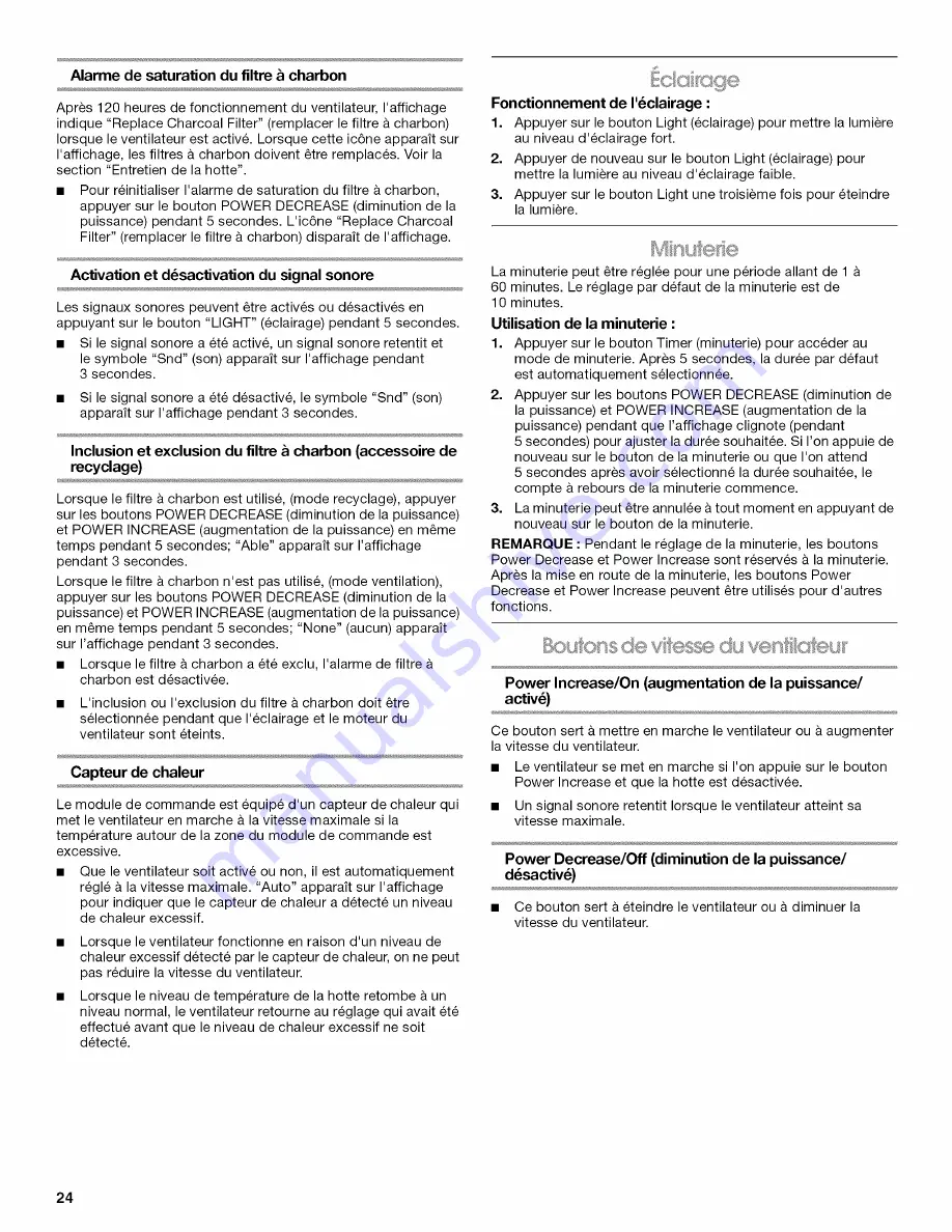 Jenn-Air JXI8036WS Installation Instructions And Use & Care Manual Download Page 24