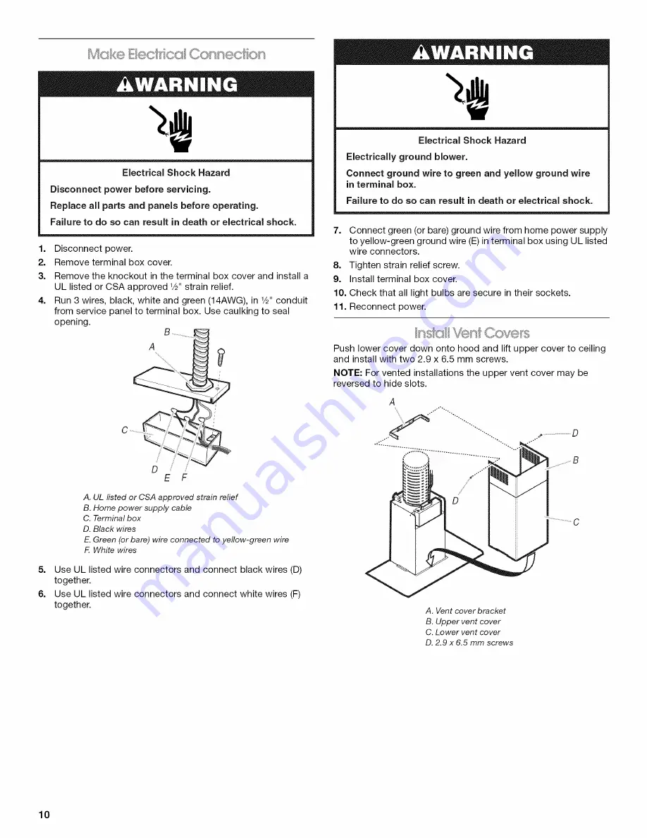 Jenn-Air JXW5036WS Installation Instructions And Use & Care Manual Download Page 10