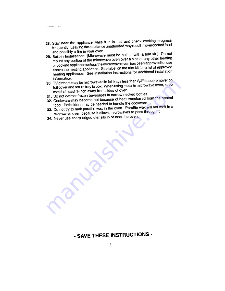 Jenn-Air M170 Use And Care Manual Download Page 6