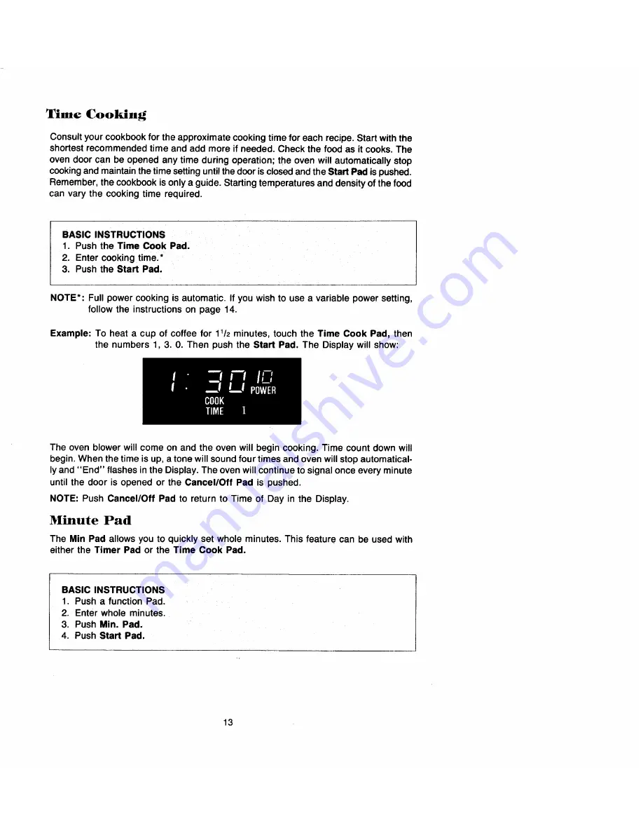 Jenn-Air M417 Use And Care Manual Download Page 11