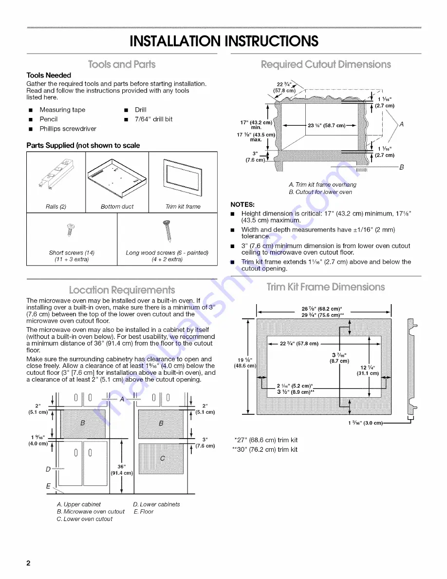 Jenn-Air MK2167 Скачать руководство пользователя страница 2