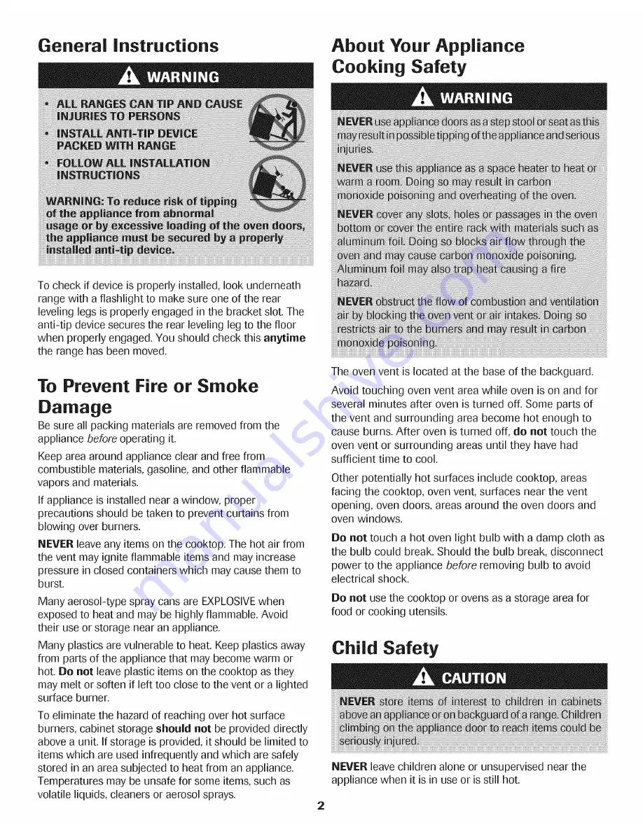 Jenn-Air Pro-Style JGR8890ADP20 Use & Care Manual Download Page 3