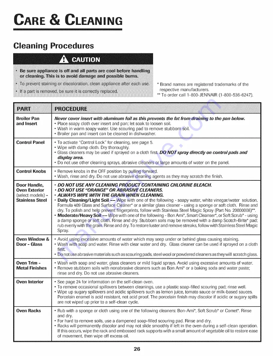 Jenn-Air PRO-STYLE JJW9530DDP29 Use & Care Manual Download Page 27