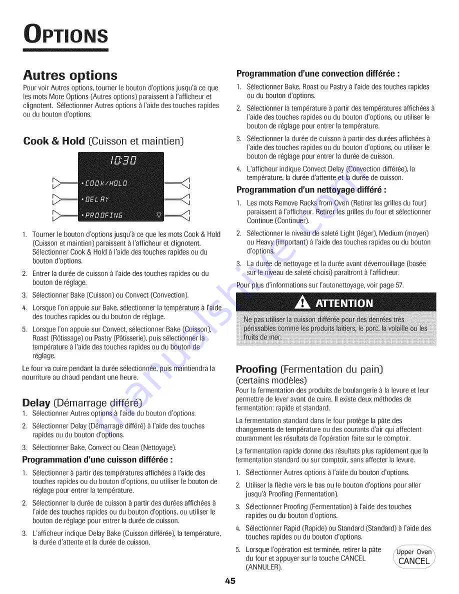 Jenn-Air PRO-STYLE JJW9530DDP29 Use & Care Manual Download Page 46