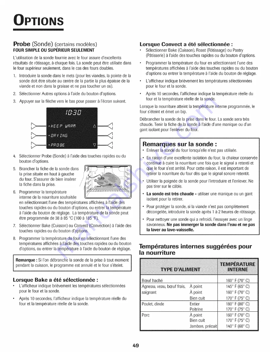 Jenn-Air PRO-STYLE JJW9530DDP29 Use & Care Manual Download Page 50