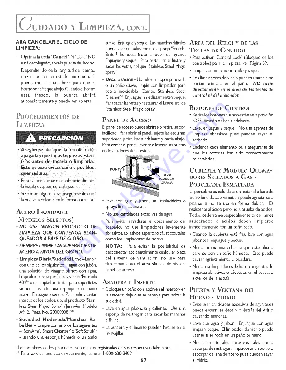 Jenn-Air ProStyle JDS9861AAP User Manual Download Page 68