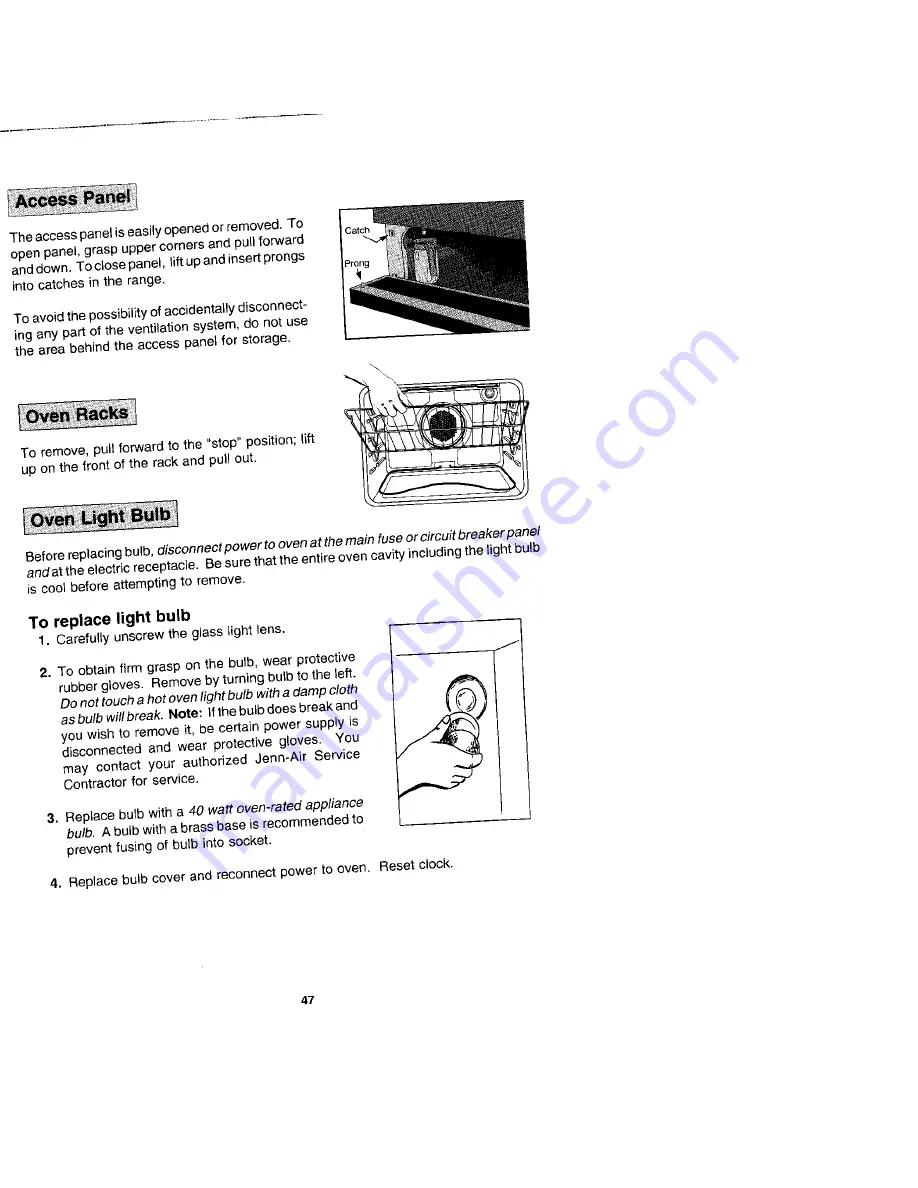 Jenn-Air SDV48600P Скачать руководство пользователя страница 47