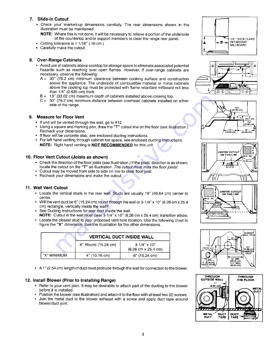 Jenn-Air SVD48600P Installation Instructions Manual Download Page 3