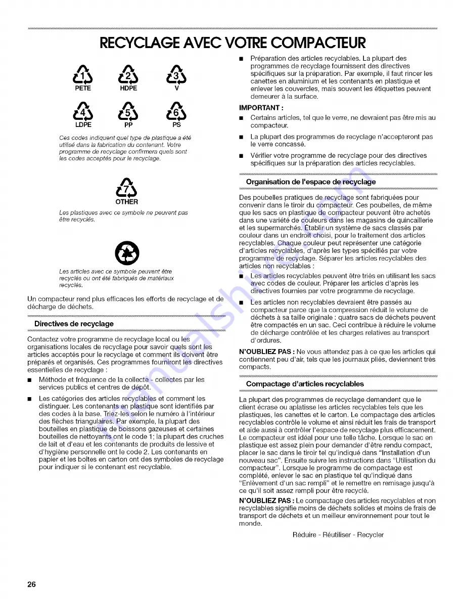 Jenn-Air TC507 Use & Care Manual Download Page 26