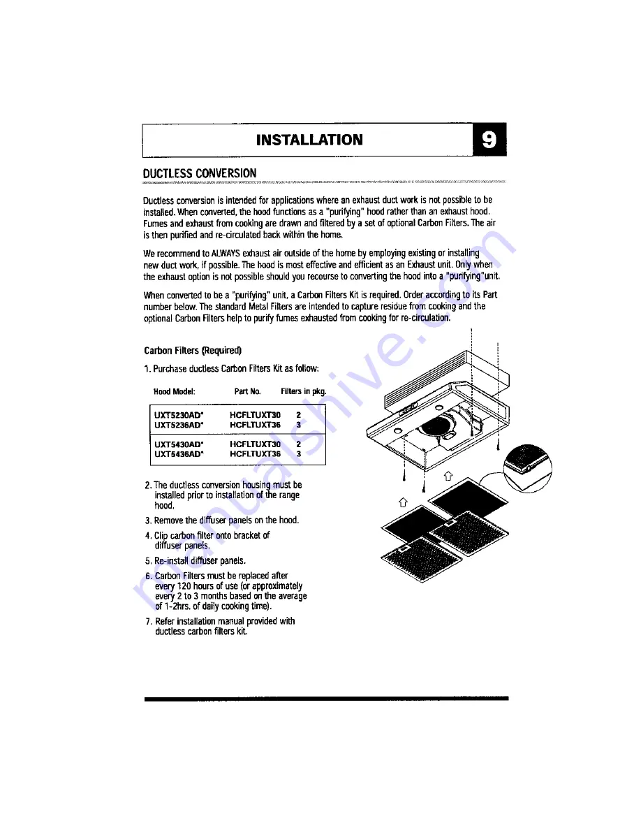 Jenn-Air UXT5230AD Series Installation Manual Download Page 10