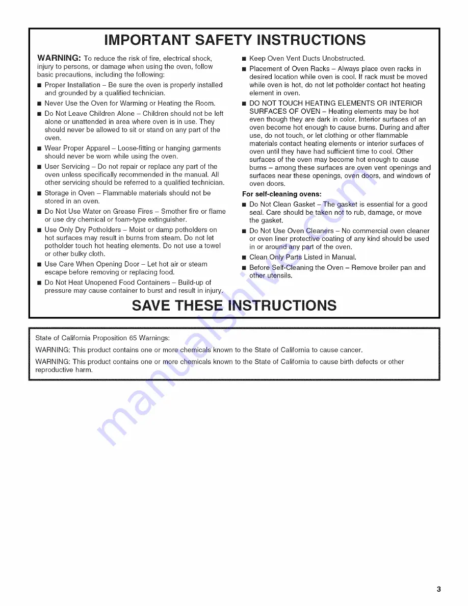 Jenn-Air W10419852A Use & Care Manual Download Page 3