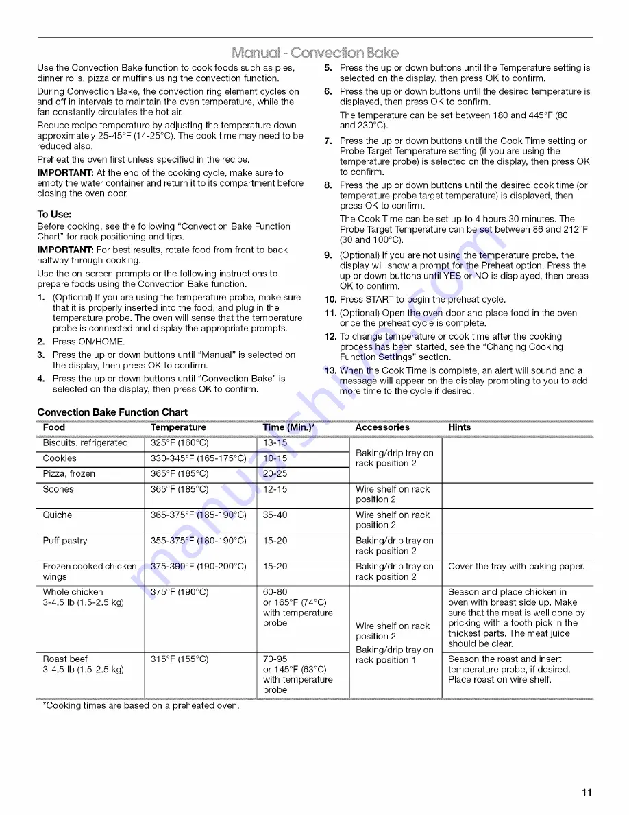 Jenn-Air W10419852A Use & Care Manual Download Page 11