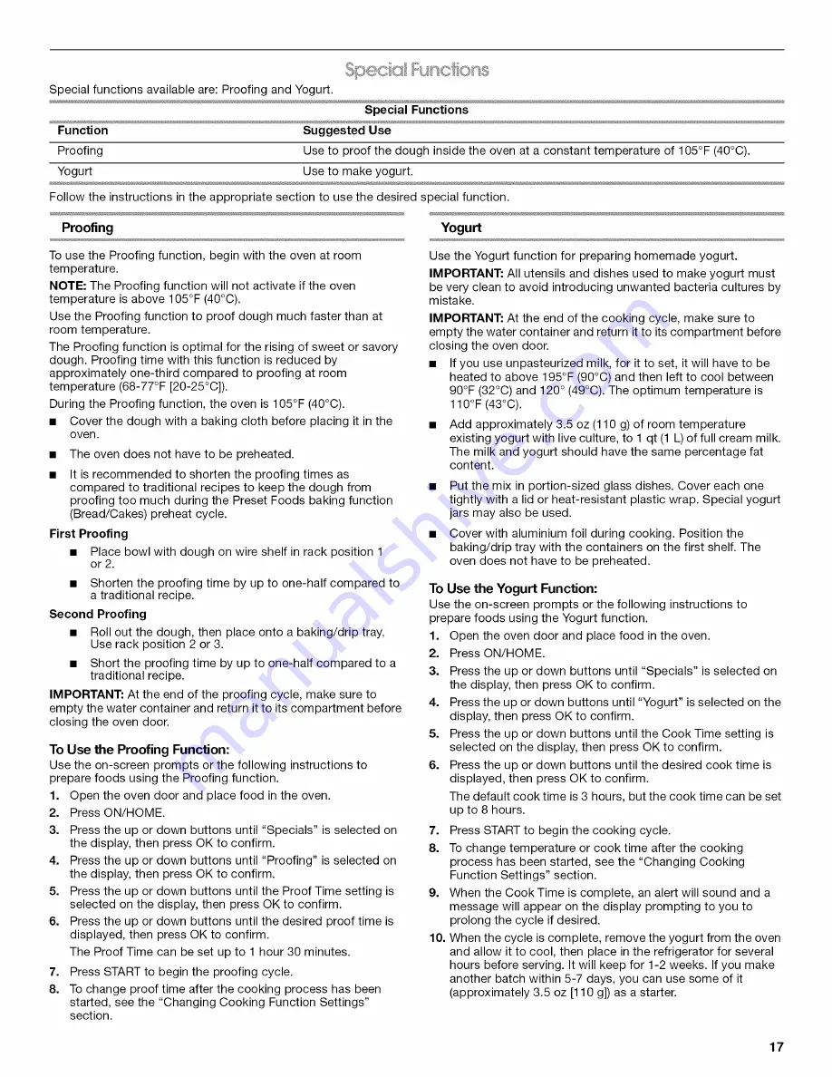 Jenn-Air W10419852A Use & Care Manual Download Page 17