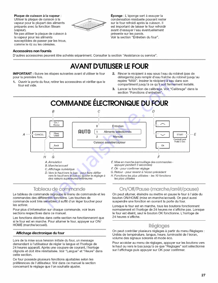 Jenn-Air W10419852A Use & Care Manual Download Page 27