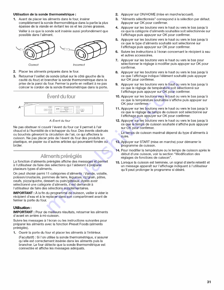 Jenn-Air W10419852A Use & Care Manual Download Page 31