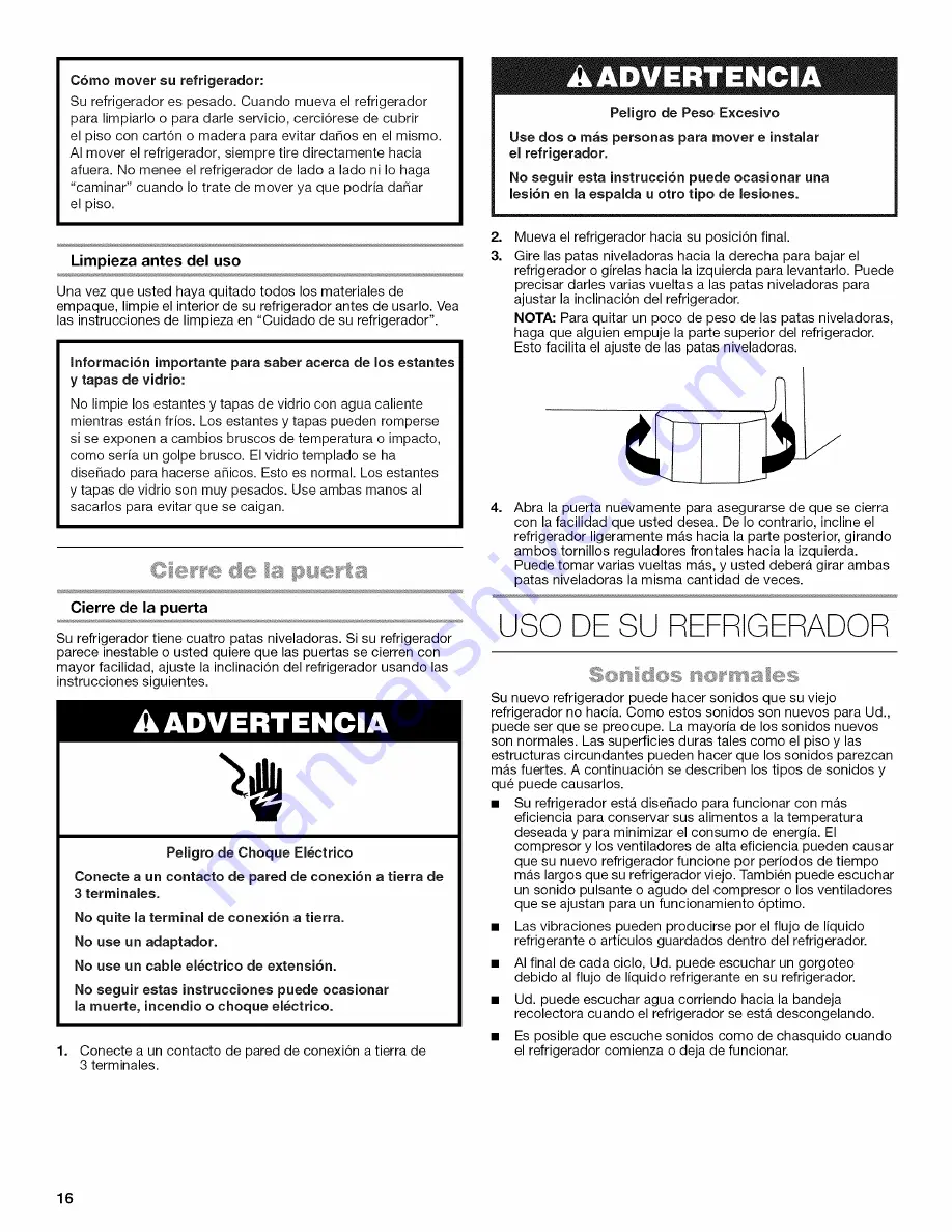 Jenn-Air W10549542A Скачать руководство пользователя страница 16