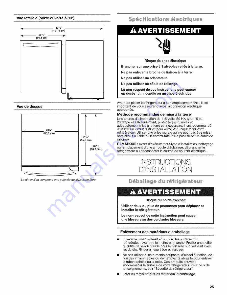 Jenn-Air W10549542A Скачать руководство пользователя страница 25