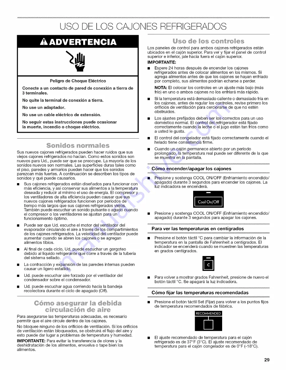 Jenn-Air W10549548A Use & Care Manual Download Page 29