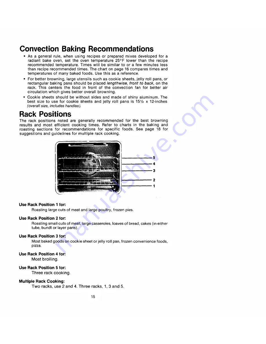 Jenn-Air W188 Use And Care Manual Download Page 15