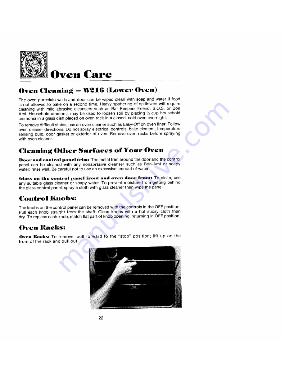 Jenn-Air W216 Use And Care Manual Download Page 21