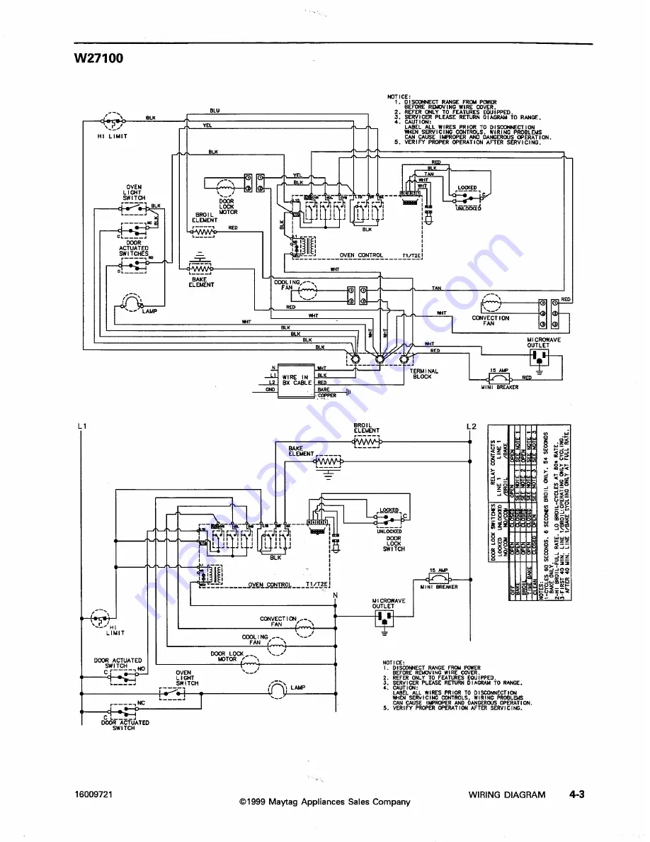 Jenn-Air W2451 Service Manual Download Page 40