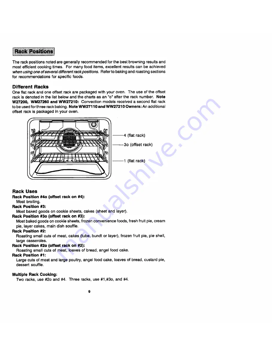 Jenn-Air WW27110 Use And Care Manual Download Page 9