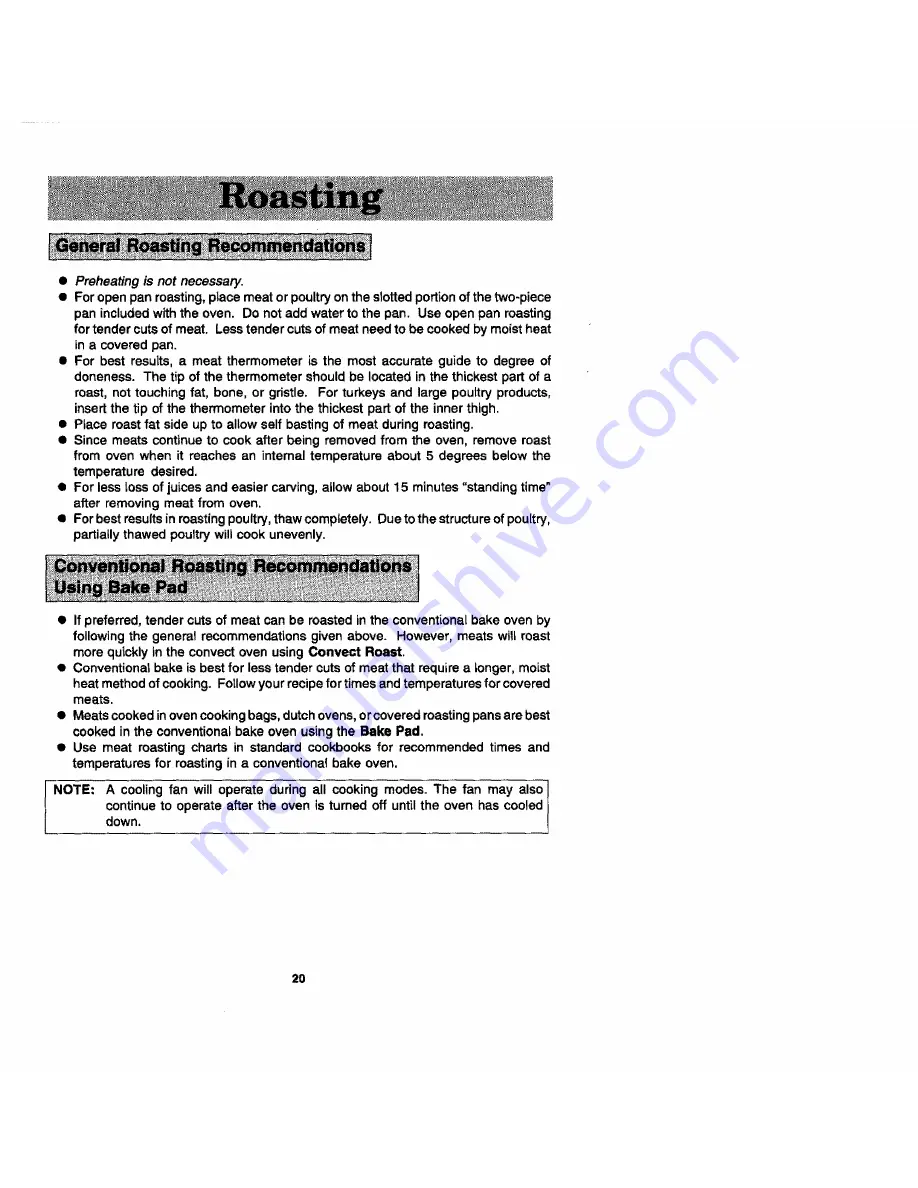 Jenn-Air WW27110 Use And Care Manual Download Page 20