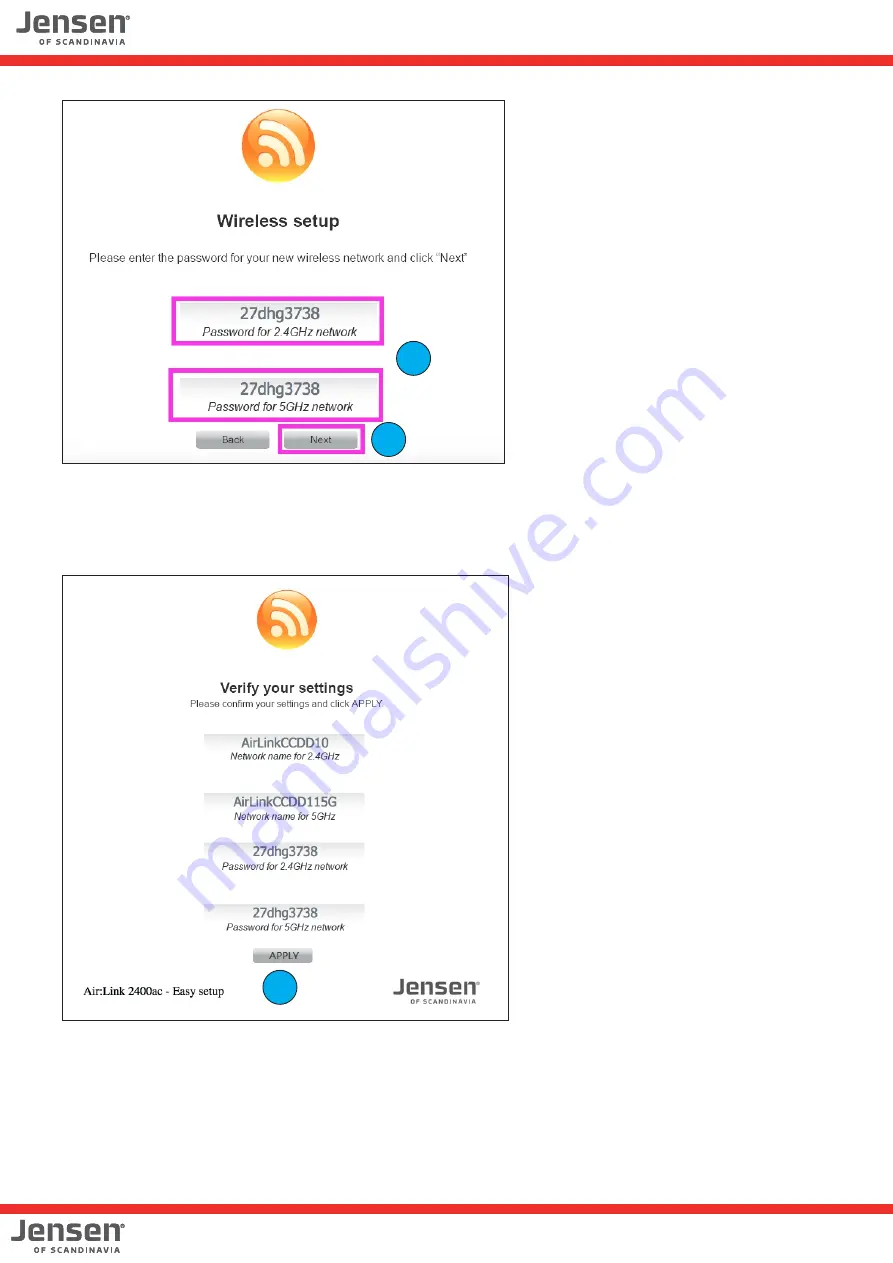 Jensen of Scandinavia AirLink 2400 Faq Download Page 8