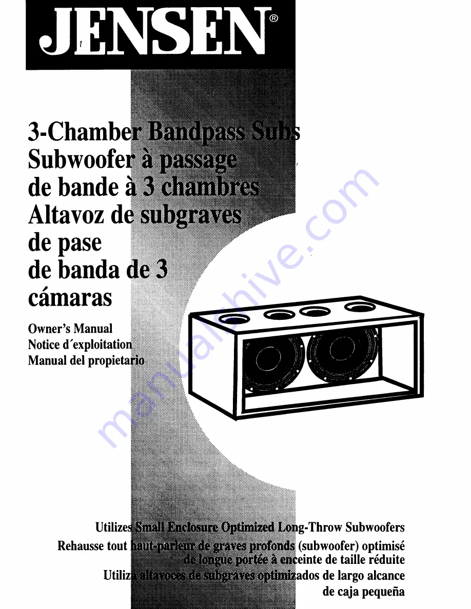 Jensen Bandpass Скачать руководство пользователя страница 1