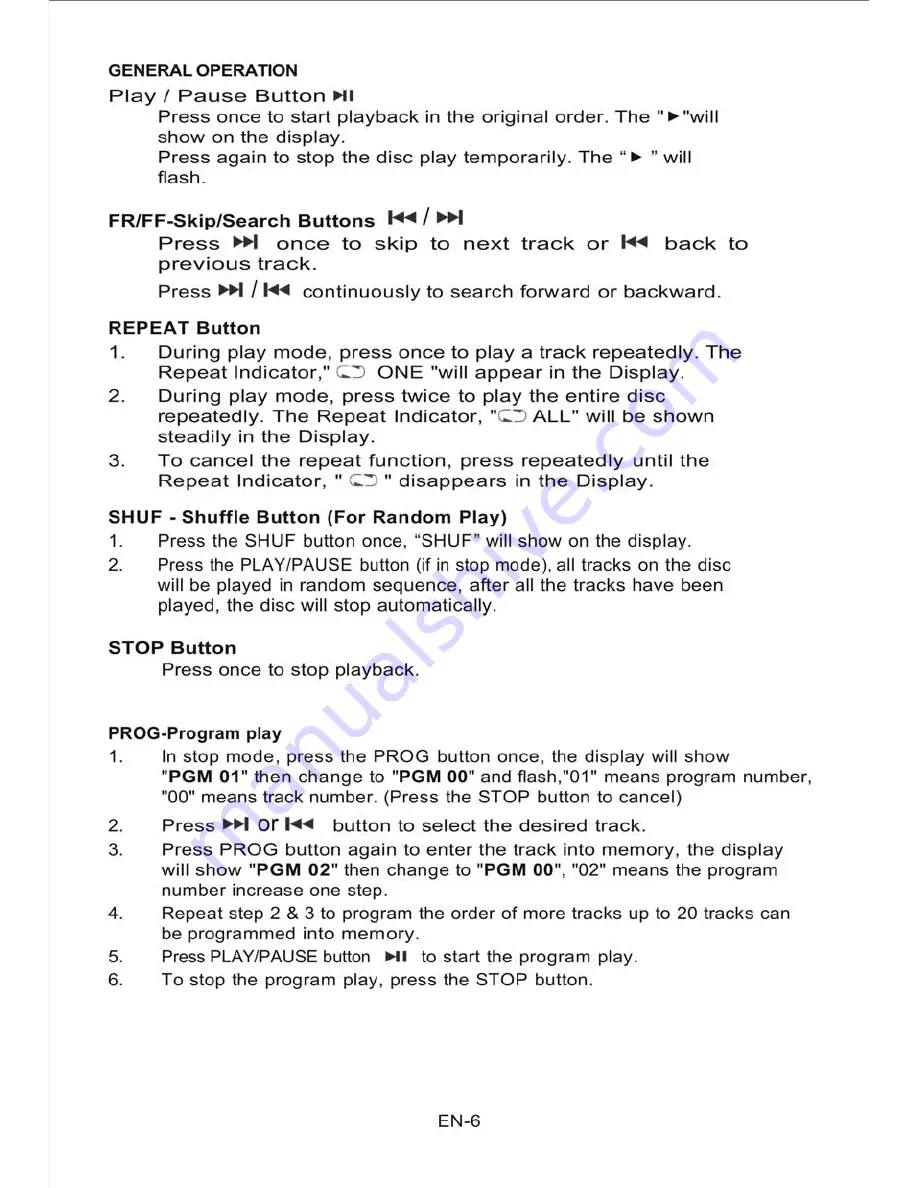 Jensen CD-470C User Manual Download Page 7