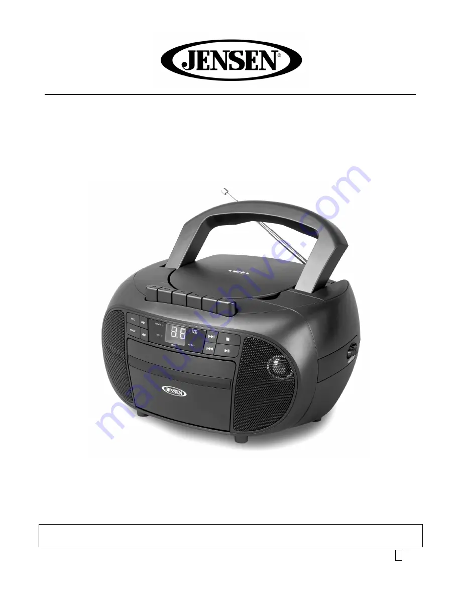 Jensen CD-550 User Manual Download Page 1