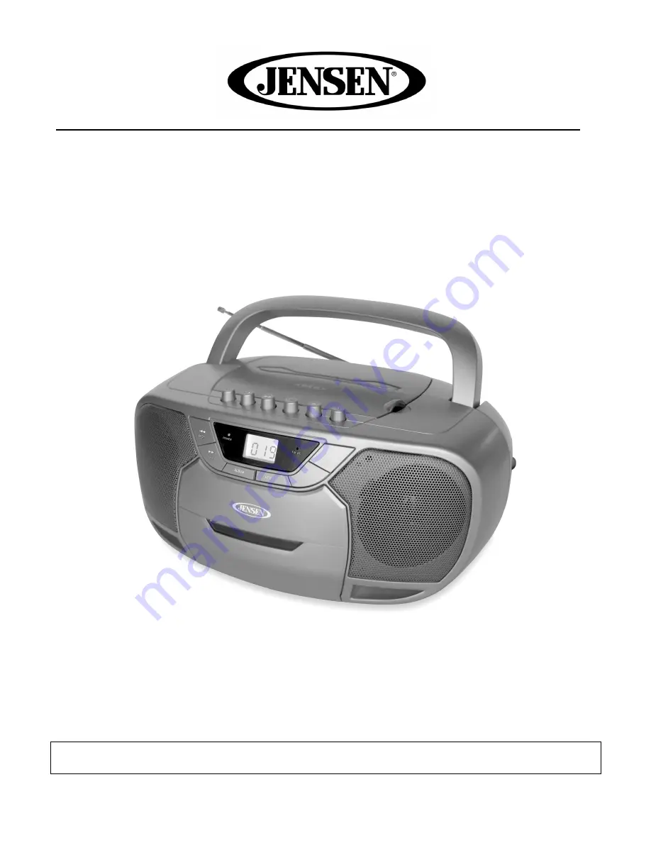 Jensen CD-590 User Manual Download Page 1