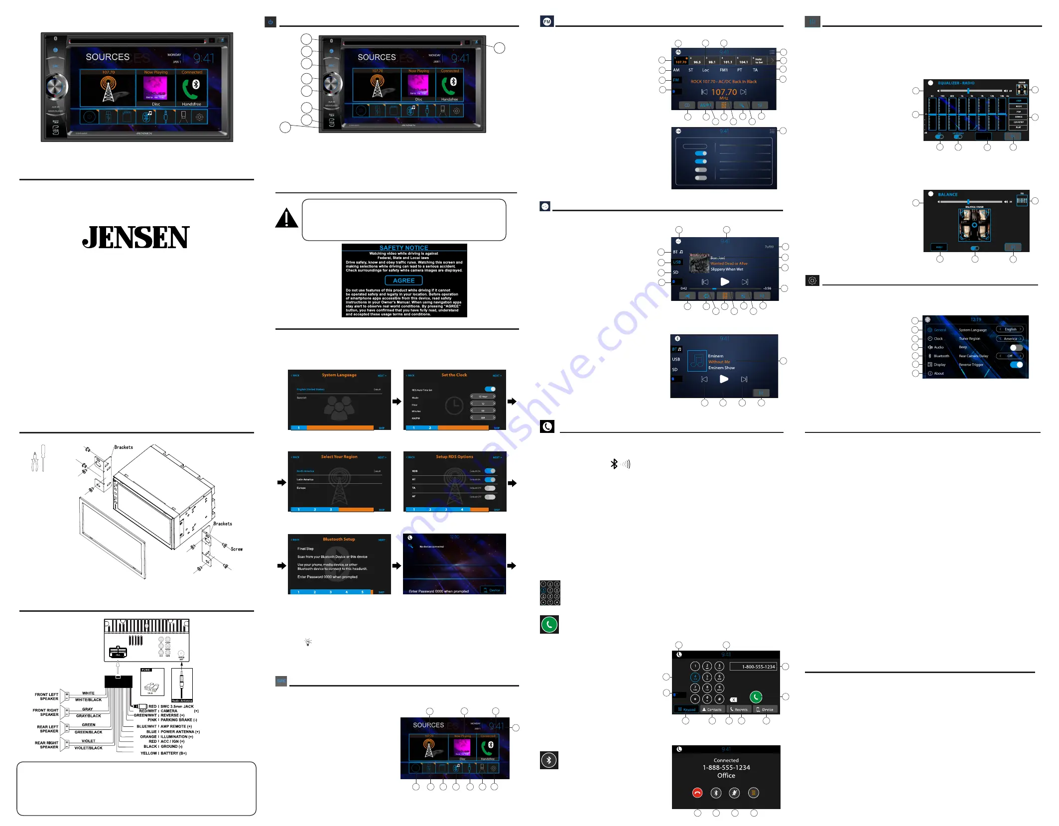 Jensen CDR462 Quick Start Manual Download Page 2