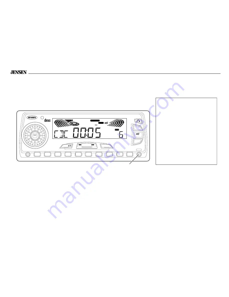 Jensen CM7015K Скачать руководство пользователя страница 19