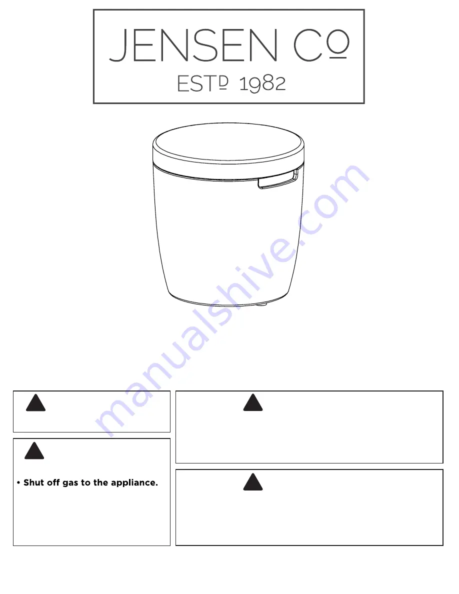 Jensen Eldora 133 Owner'S Manual Download Page 1